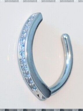 Titanium Clicker Belly Ring Crystal rhinestones Navel Rings Body Jewelry